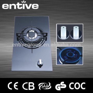 single burner flat gas stove with glass top