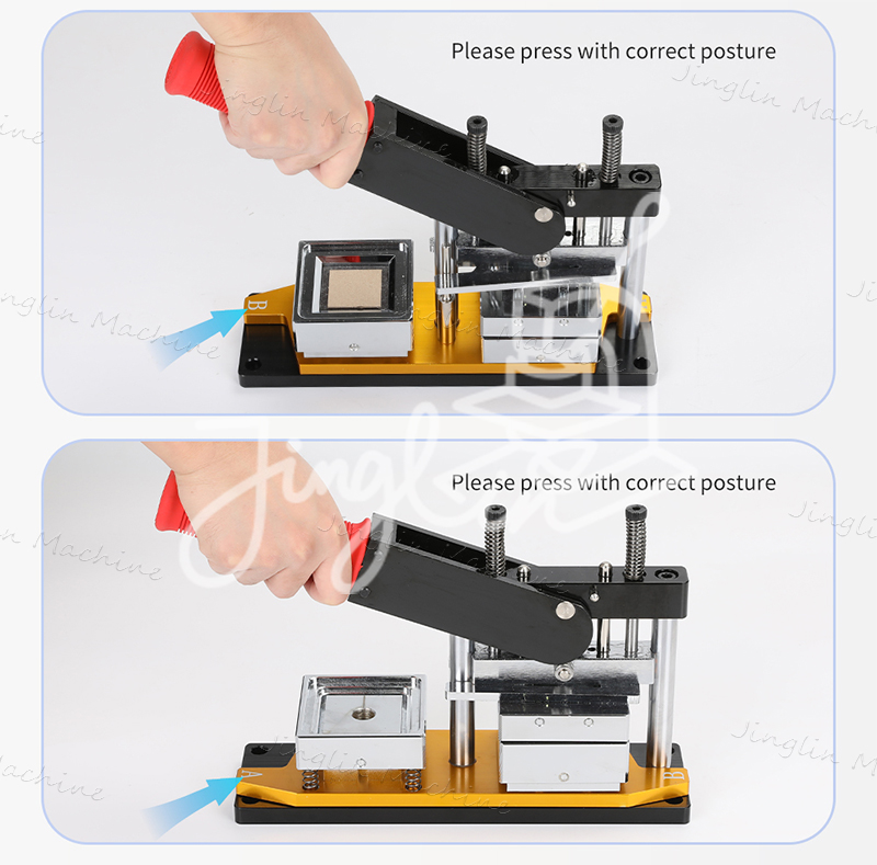 50x50mm Square Refrigerator Sticker Badge Making Machine, High Quality ...