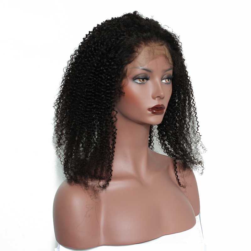 Cheap Price Full Cuticle Afro Kinky Curly Silk Base 360 Lace Frontal With Baby Hair