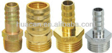 Brass male hose barb fitting