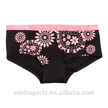 Pretty cute black and pink printed women lingerie