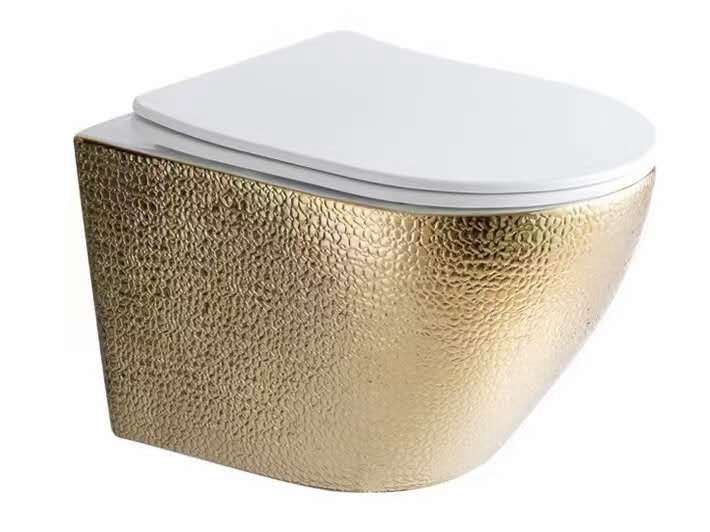 Gold Wall Hung Toilet 2