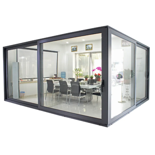 Aluminium Corner Lift and Slide Doors for Office