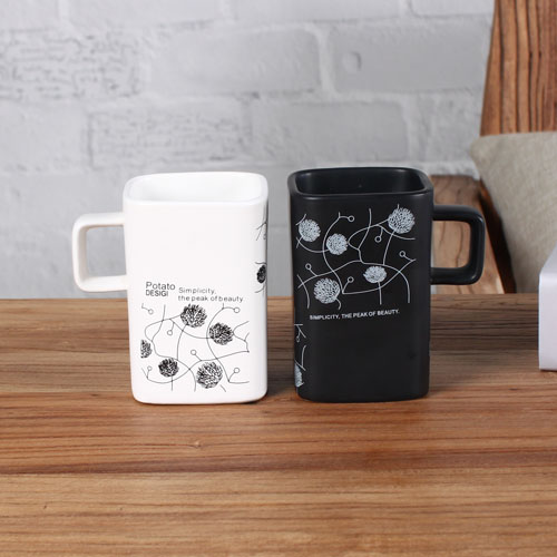 couple square coffee mug