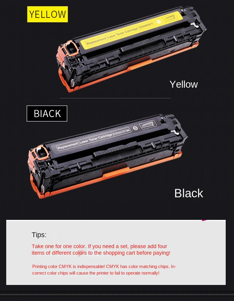 Amida CF380A Color Toner Cartridge CF381A CF382A CF383A Compatible for PRO MFP M476