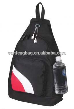 Sport sling bag with water bottle holder