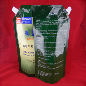 customized stand up spout pouch for fertilizer