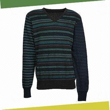Men's Pullover Sweater, Made of 100% Lambswool