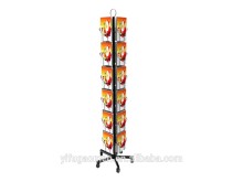 Christmas card display floor stand, Wire Display rotating rack
