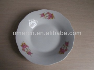 cheap white porcelain dinner plates/soup plates