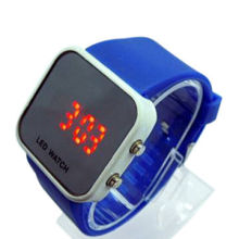 LED Digital Watch, Silicone Band, Customized Logos are Accepted