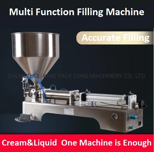 Semi Automatic Ketchup Yogurt Cosmetic Cream Filling Packing Machine