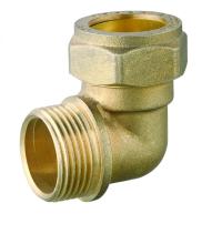 Forged brass male fitting brass compression fitting