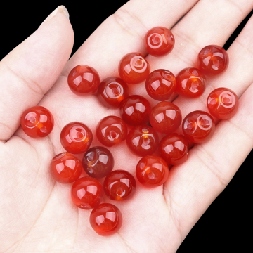 Carnelian 10MM Button Round Beads Drilled 2.0mm Edge-hole 10PCS/LOT