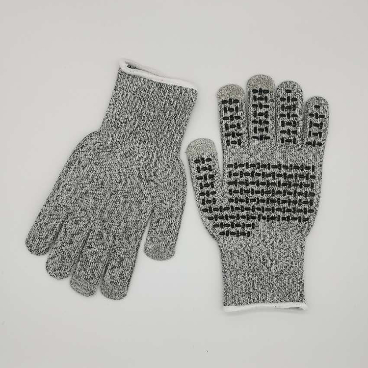 Grade 5 Touch Screen Cut Resistant Gloves Anti-Cut Safety HPPE level 5 Hand Gloves for Kitchen