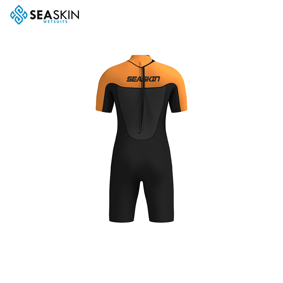 Seaskin Summer Shorty Neoprene Diving Wetsuit untuk Pria