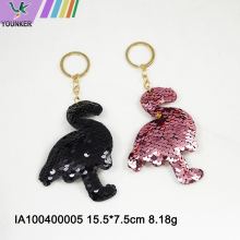 Animal shape sequined key chain bag pendant