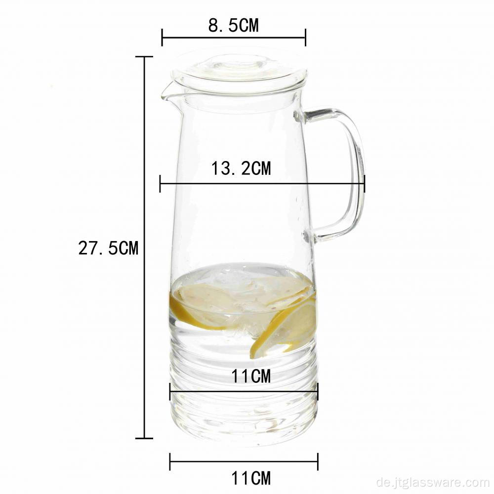 Kaffee-Karaffe aus Glas ohne Tropfen