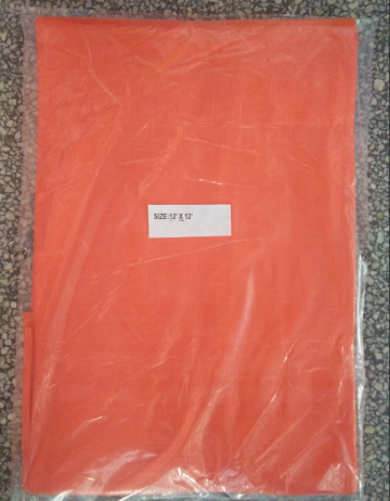 Orange color 12'x12' PE tarpaulin