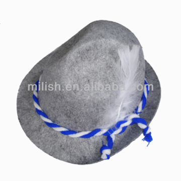 Traditional Tyrolean Bayern German Bavarian felt top Hats MA01A