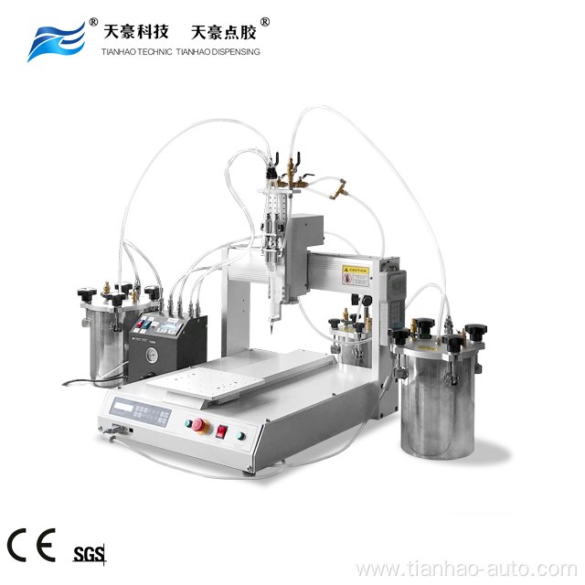 Automatic epoxy resin dispensing equipment with cleaning