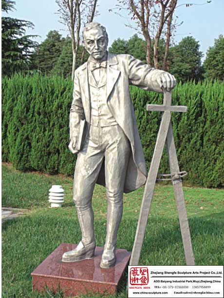 Escultura de bronce del jardín