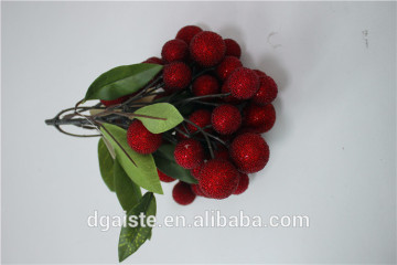 artificial red bayberry plastic waxberry plastic fruit decoration