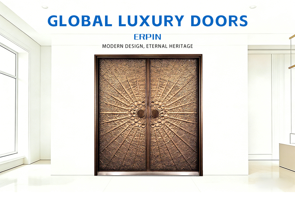 Цельнопанельная литая алюминиевая дверь-39_01 Full Panel Cast Aluminum Door-39_01