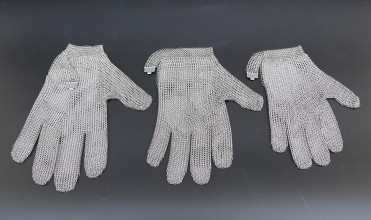 zhonghe hand safe five finger protection metal mesh gloves