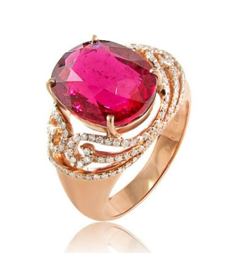 Large diamond bangles with gold plated