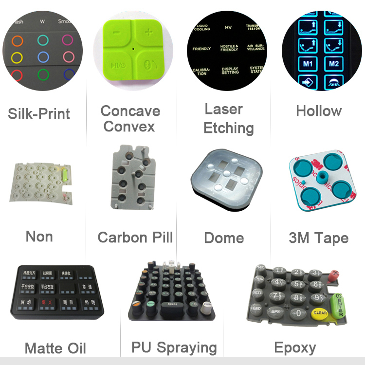 silicone material keypad