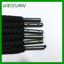 Custom metal aglets flat hoodie tipping draw cord