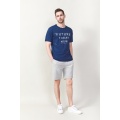 men's print cotton short sleeve T shirt