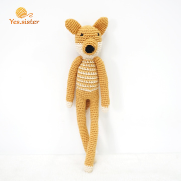 Handgjorda Amigurumi Crochet Fox Doll Toys