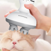 Massageador de couro cabeludo de gato massageador portátil para animais de estimação