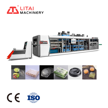 Four-Station Fully Automatic Servo Motor Drive Plastic Clamshell & Blisters Forming Machine