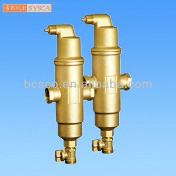 Brass honeycomb air and dirt remover