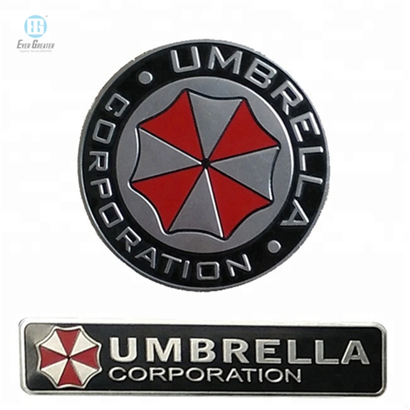 Customized High Quality Brushed Aluminum Name Plate Sticker