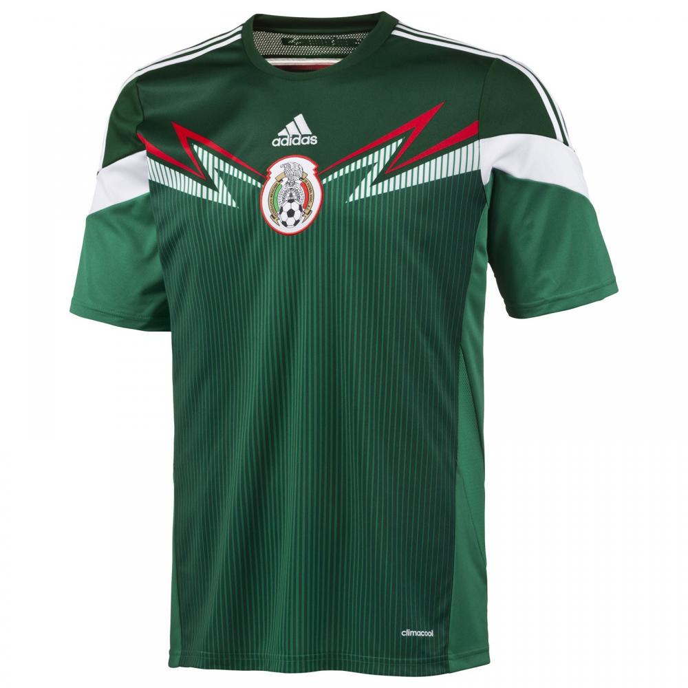 Mexico National Team 2014 World Cup Fan Version Home Jersey Front Jpg