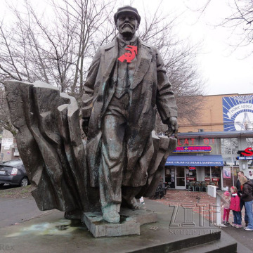 Classical Design Outdoor Statue Life Size Bronze Lenin Sculpture
