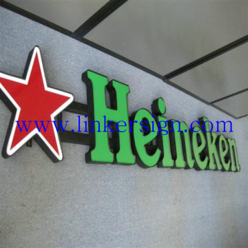 frontlit advertising 3d acrylic logo