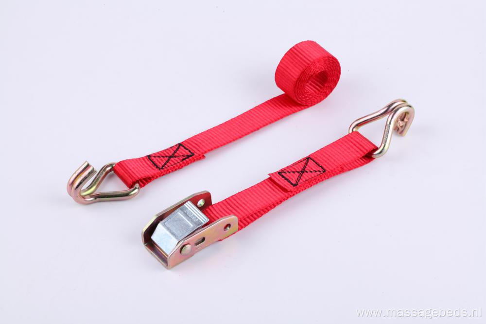 1"Cam Buckle With Lashing Belt 680KG Red Polyester