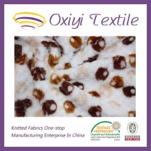 High quality jacquard printing flannel fabric in ChangShu