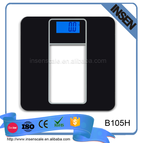 latest popular digital body weighing scale easy read electronic bathroom scale with blue light LCD display