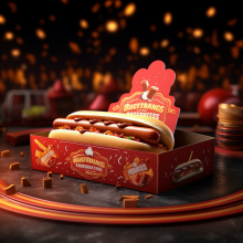 Disposable Custom Color Fast Food Container Box