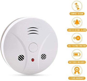 Home Security smoke alarm 9v battery operate smoke detector fire alarm