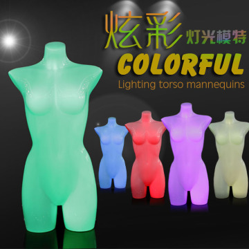 lighting female torso mannquin