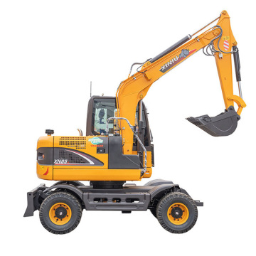 Wheeled Mini Excavator Small Digger with attachments for sale