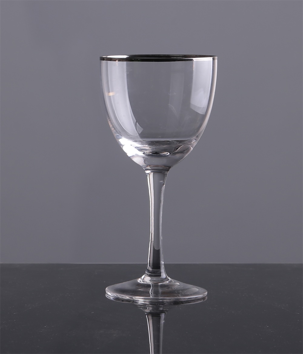 Br 9043gold Rim Drinking Stemless Wine Glasses