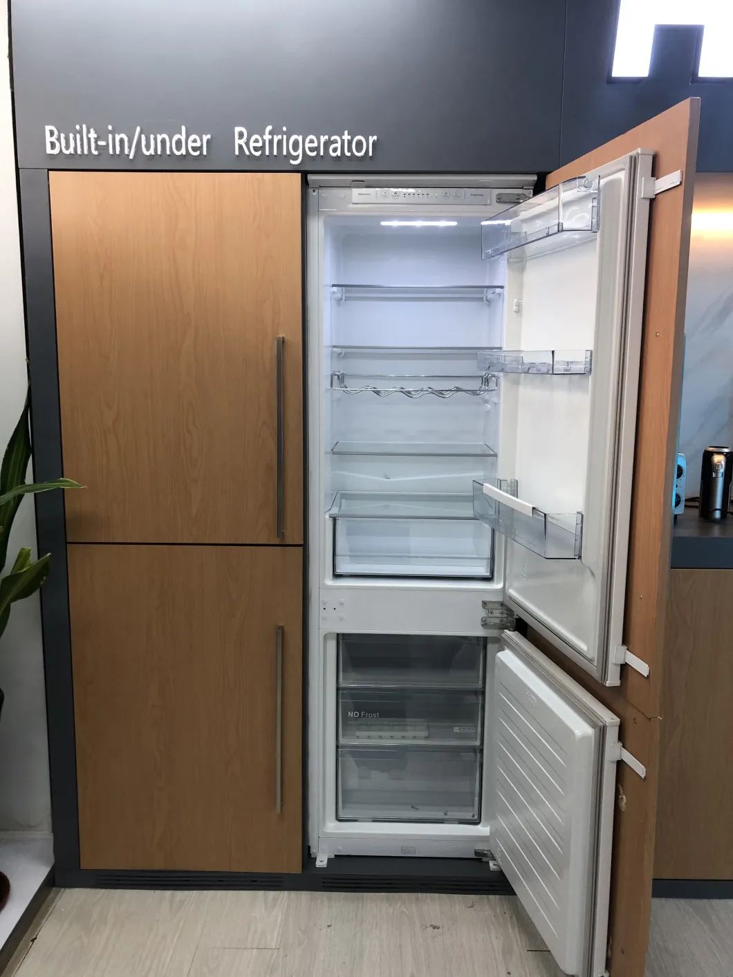 Smad 240L Bottom Freezer Double Door Home Use Built-in Refrigerator